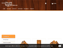 Tablet Screenshot of giochidilegnoitalia.com